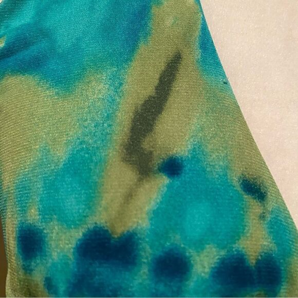 Bisou Bisou Halter Top Maxi Dress Tie Dye Size 10 Padded Bra - Picture 10 of 10